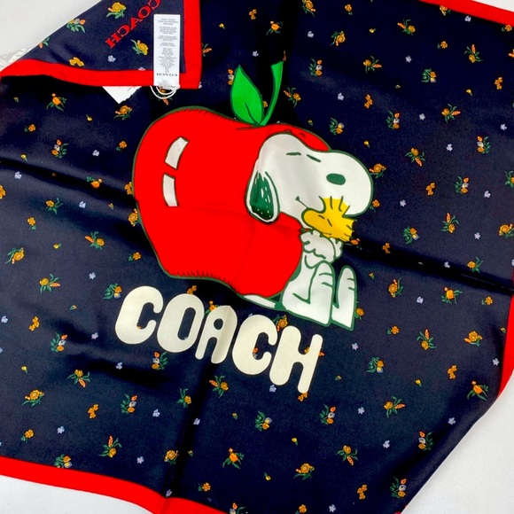 Coach x Peanuts Snoopy Silk Bandana - Picture 3 of 4